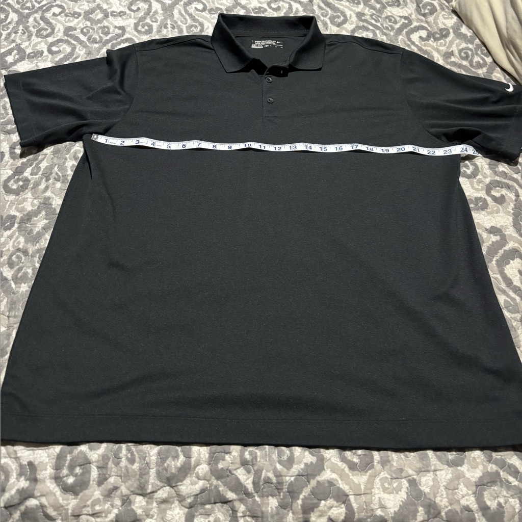 Nike Golf Mens Black Drifit Polo Shirt Size Xl